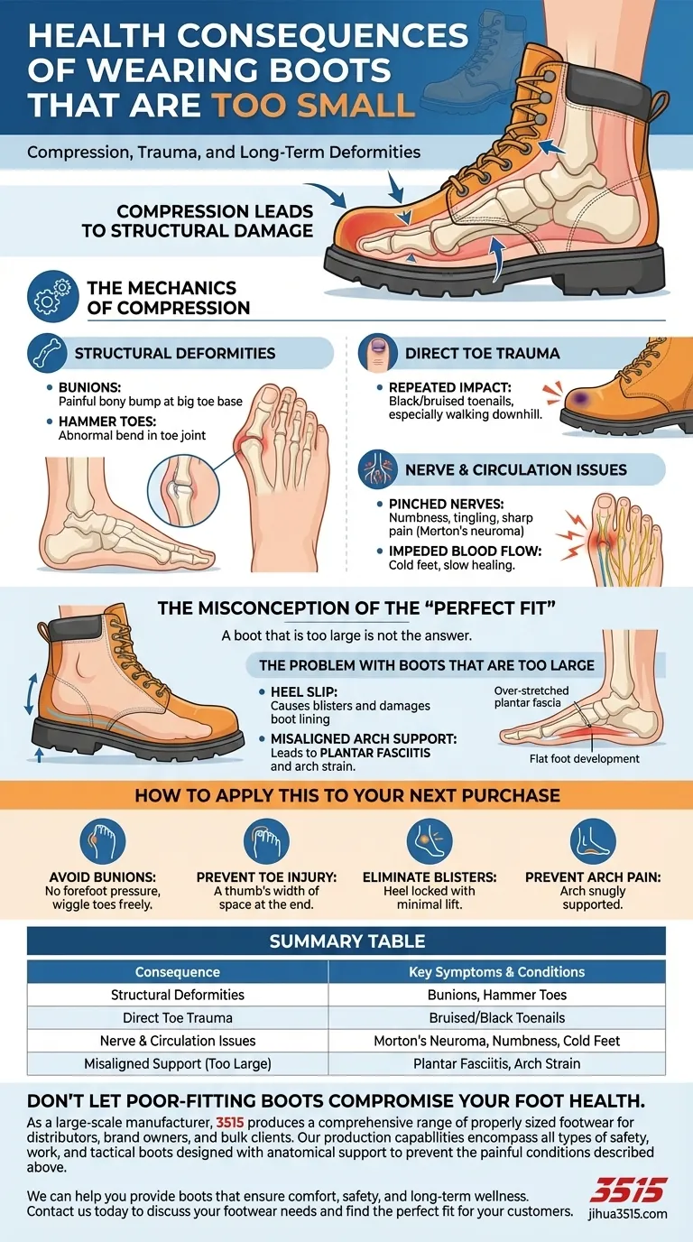 ¿Cuáles son las consecuencias para la salud de usar botas demasiado pequeñas? Prevenir el dolor y las deformidades Guía Visual
