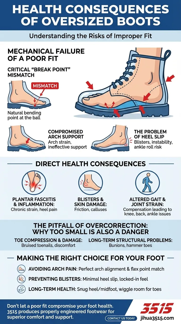 Quelles sont les conséquences pour la santé du port de bottes trop grandes ? Évitez la fasciite plantaire et les douleurs articulaires Guide Visuel