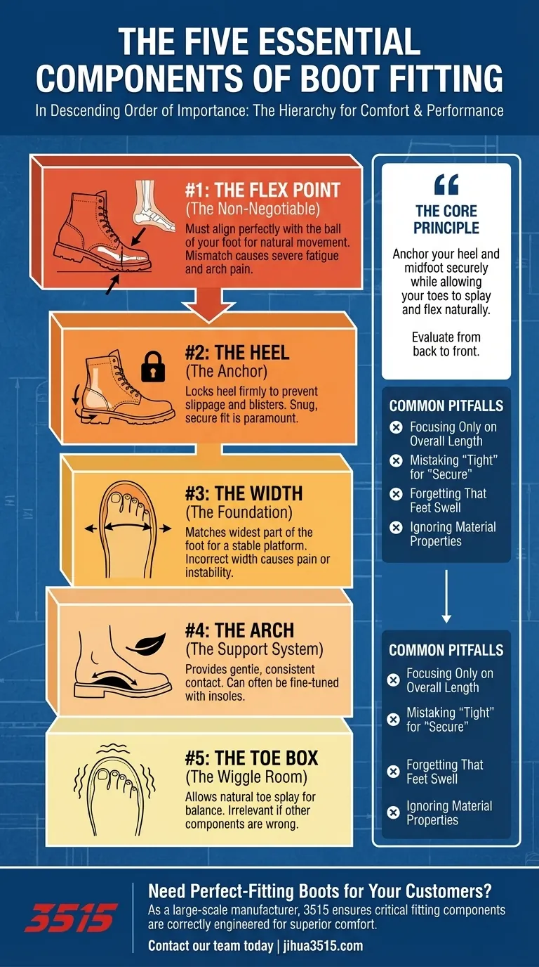 靴子合脚的五个最重要组成部分是什么？完美合脚与性能指南 图解指南