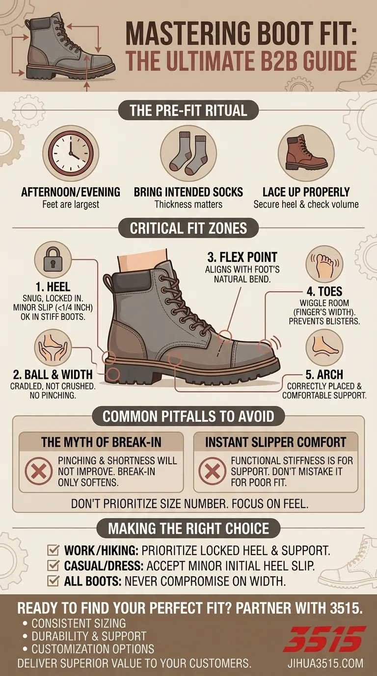 ¿Qué se debe tener en cuenta al probarse botas? Una guía para el ajuste perfecto Guía Visual