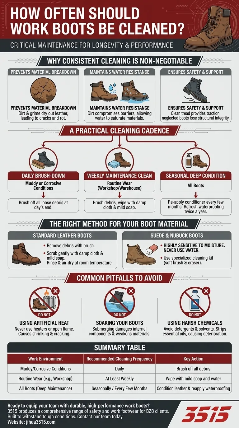 À quelle fréquence faut-il nettoyer les chaussures de travail ? Protégez votre investissement et vos pieds Guide Visuel