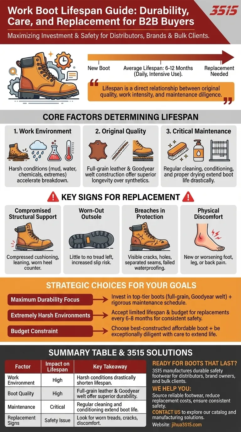 Quanto durano tipicamente gli scarponi da lavoro? Massimizza la durata e la sicurezza Guida Visiva