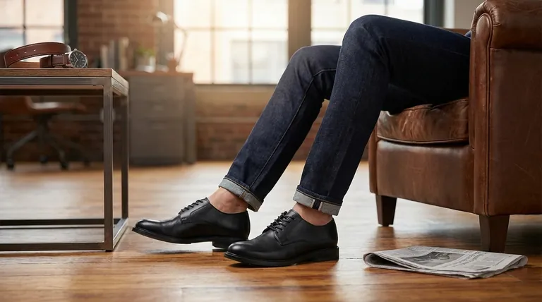 ما هي أنماط أحذية رسمية مناسبة للارتداء مع الجينز؟ دليل الأناقة الكاجوال الذكي