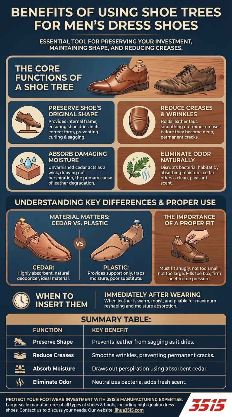 Quels sont les avantages de l'utilisation de embauchoirs pour les chaussures habillées pour hommes ? Prolongez la durée de vie des chaussures et maintenez leur forme Guide Visuel