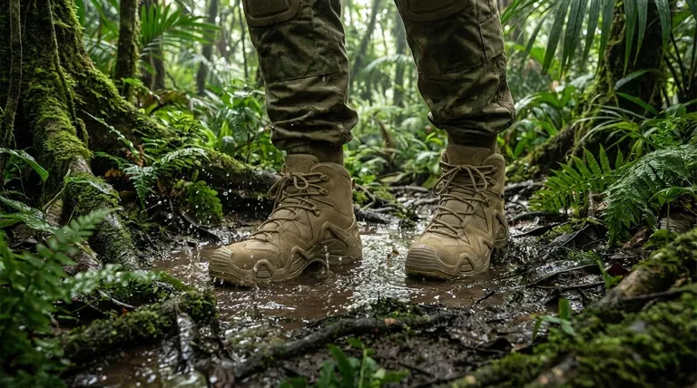 Pourquoi la nouvelle botte de jungle a-t-elle été développée ? Pour des performances supérieures dans des conditions tropicales humides