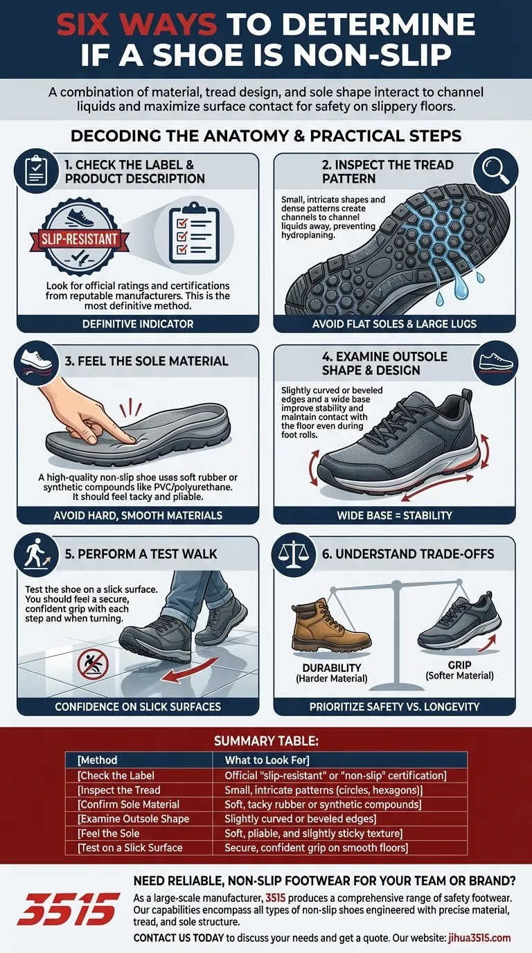 Quelles sont les six façons de déterminer si une chaussure est antidérapante ? Assurez votre sécurité avec des chaussures appropriées Guide Visuel