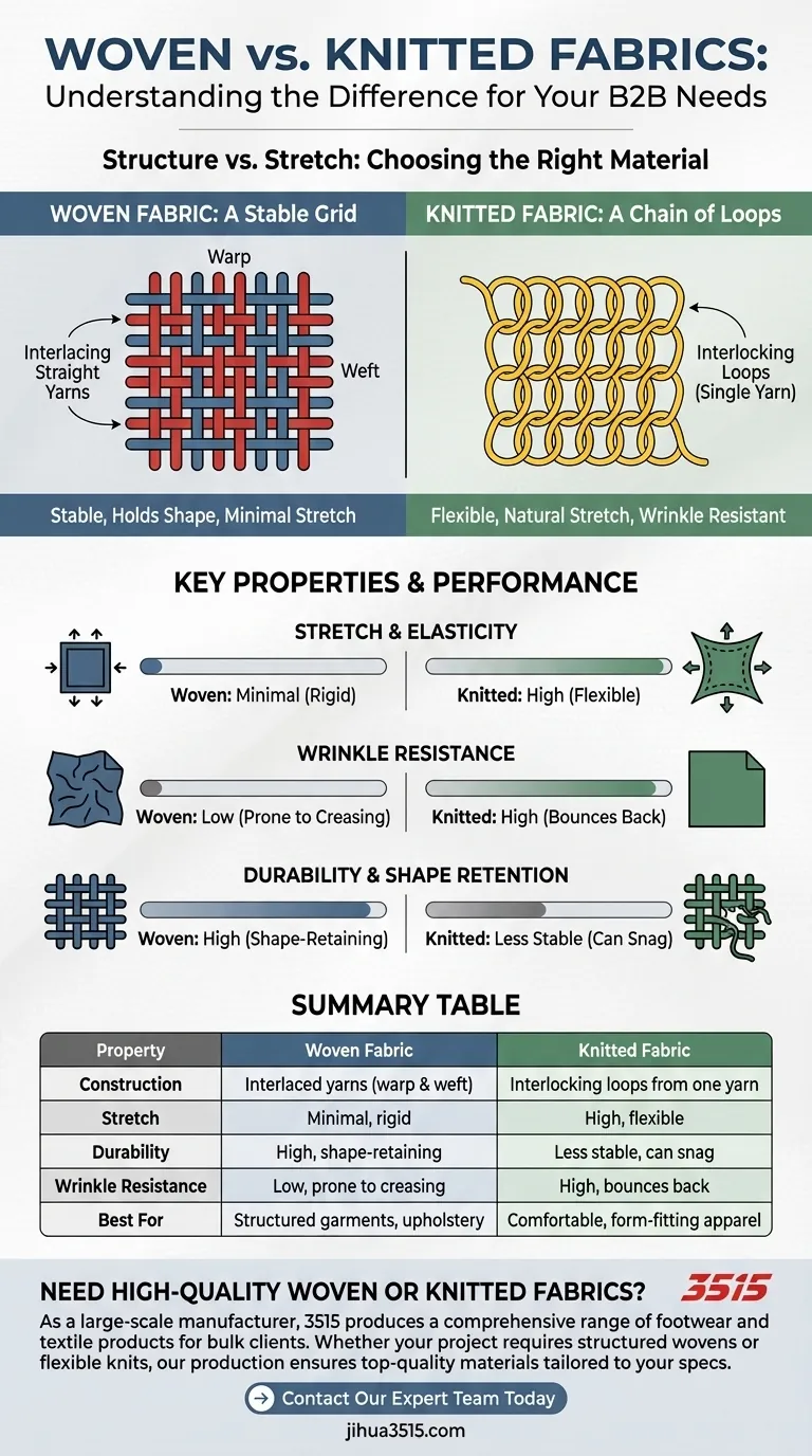 Quelles sont les différences entre les tissus tissés et les tissus tricotés ? Choisissez le bon tissu pour votre projet Guide Visuel
