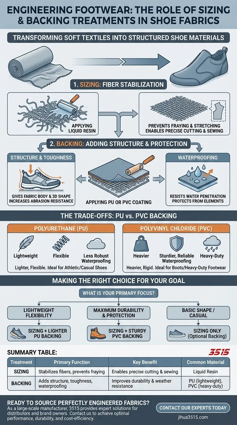 Quels sont les objectifs des traitements d'encollage et de contrecollage dans les tissus de chaussures ? Étapes essentielles pour des chaussures durables Guide Visuel