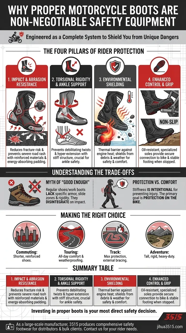 Pourquoi les bottes de moto appropriées sont-elles importantes pour les motocyclistes ? Protection essentielle pour votre trajet Guide Visuel