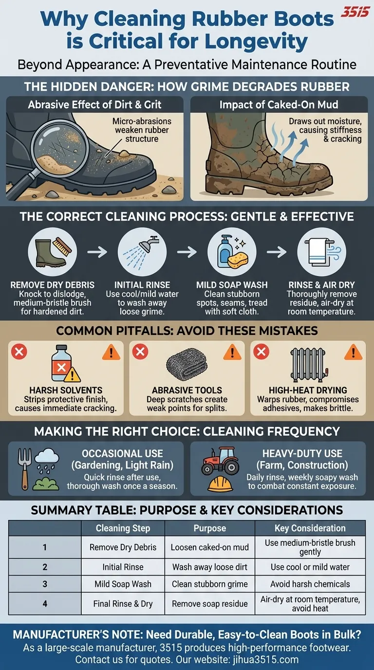Pourquoi est-il important de nettoyer ses bottes en caoutchouc ? Prolongez leur durée de vie et protégez votre investissement Guide Visuel