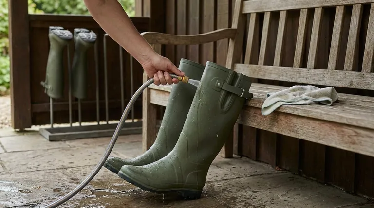 Comment rincer et sécher les bottes en caoutchouc après le nettoyage ? Éviter les fissures et les odeurs pour une usure durable
