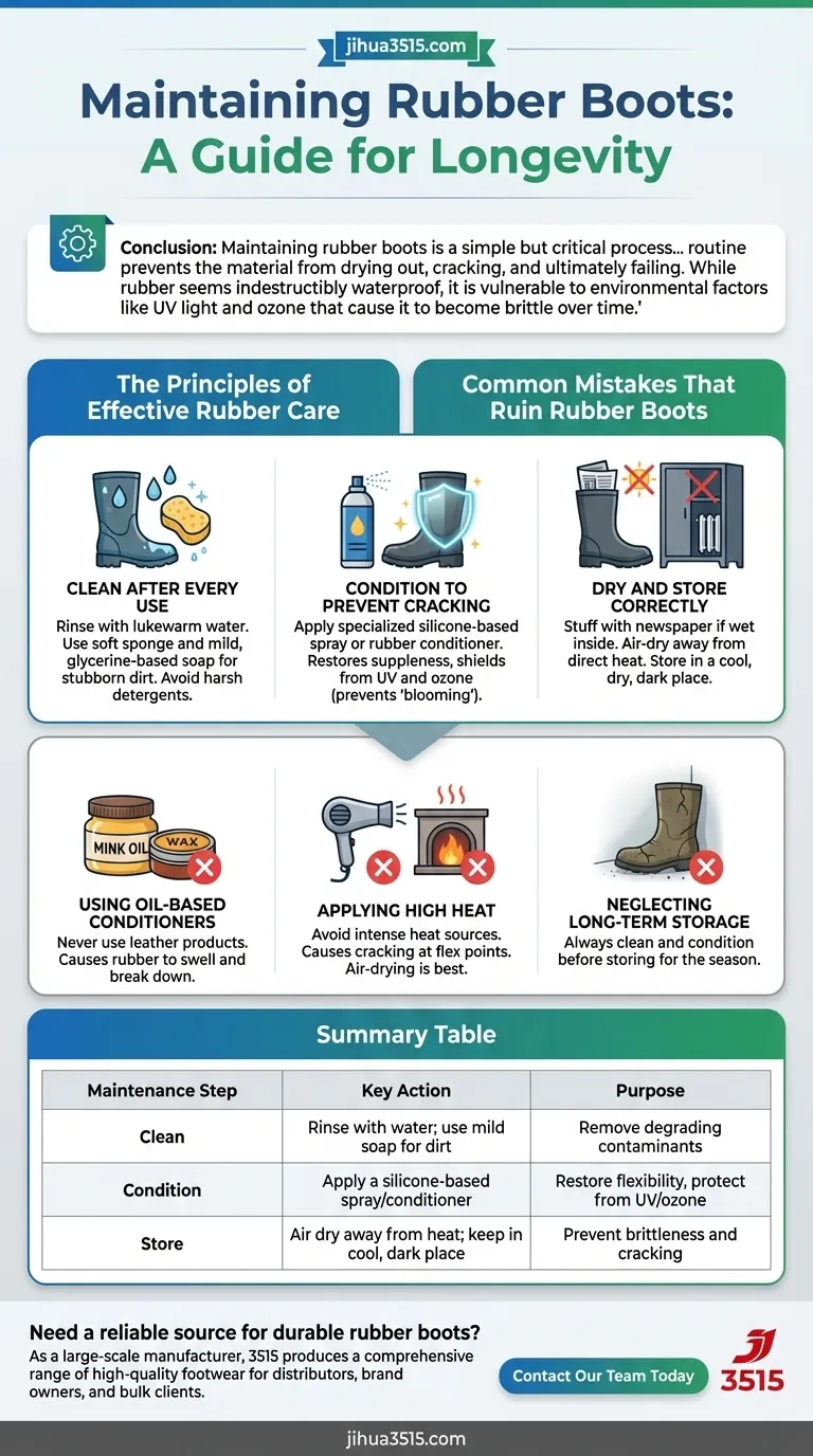 Quelle est la conclusion pour l'entretien des bottes en caoutchouc ? Un guide simple en 3 étapes pour une usure durable Guide Visuel