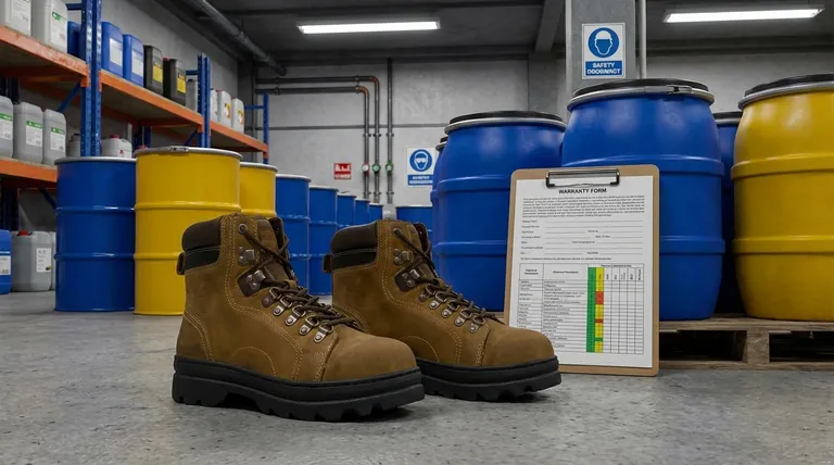 Que doivent considérer les travailleurs concernant les garanties des bottes résistantes aux produits chimiques ? Assurer une protection authentique