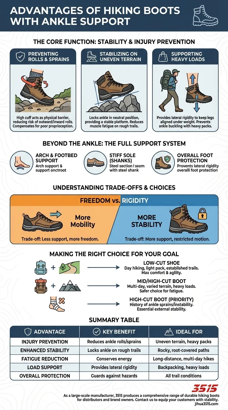Quels sont les avantages des chaussures de randonnée avec soutien de la cheville ? Stabilité essentielle pour votre prochaine randonnée Guide Visuel