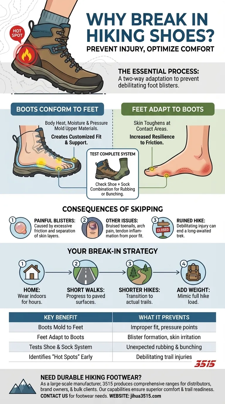 Pourquoi est-il important de faire ses chaussures de randonnée avant une longue randonnée ? Prévenir les ampoules et assurer le confort Guide Visuel