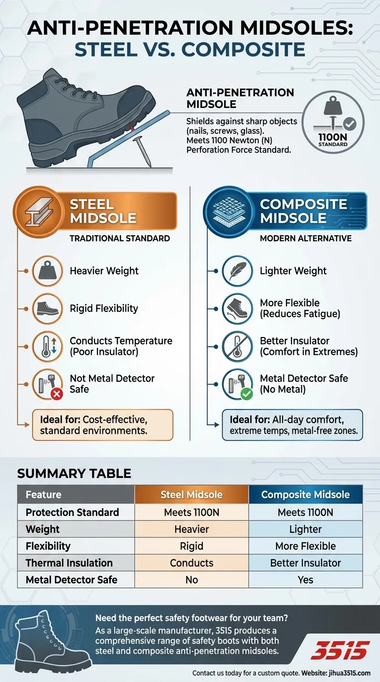 Какую защиту обеспечивает противопрокольная стелька? Сталь против композита для максимальной безопасности и комфорта Визуальное руководство