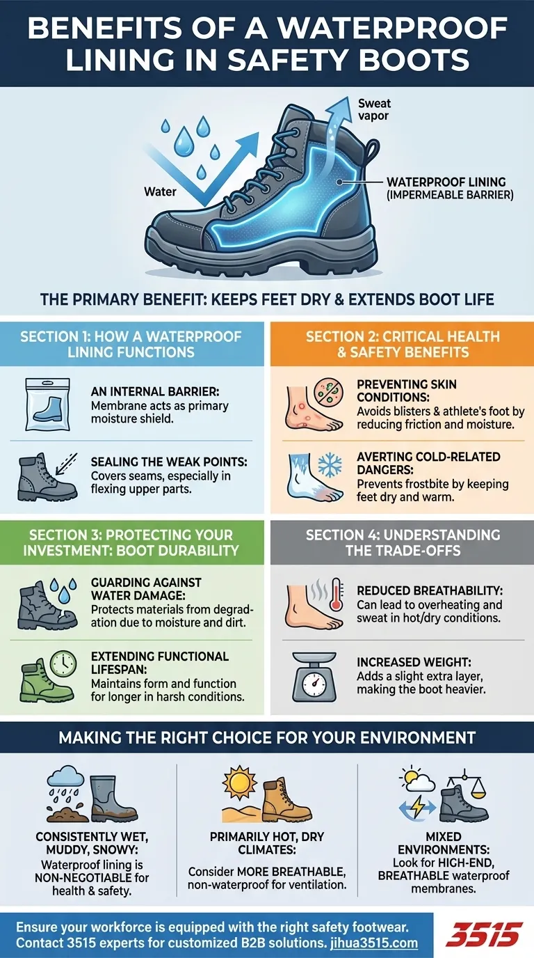 Каковы преимущества водонепроницаемой подкладки в защитной обуви? Защитите свои ноги и свое снаряжение Визуальное руководство