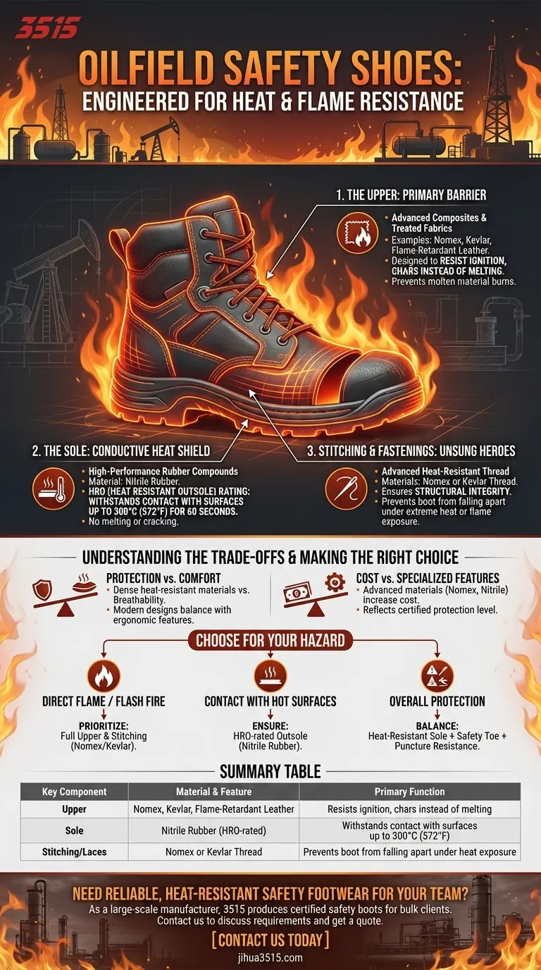 Какие особенности делают обувь для нефтегазовой промышленности устойчивой к высоким температурам и открытому пламени? Защита от экстремальных температур Визуальное руководство
