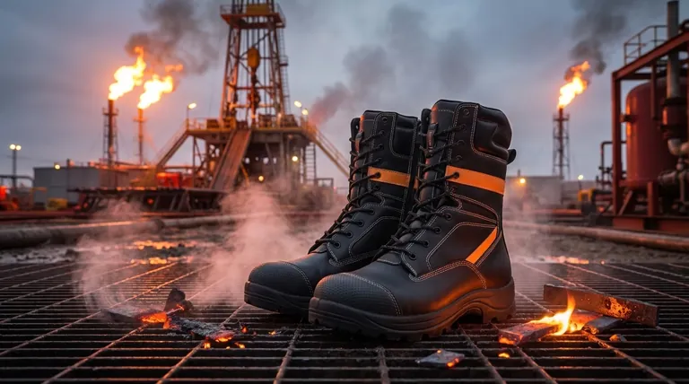 Какие особенности делают обувь для нефтегазовой промышленности устойчивой к высоким температурам и открытому пламени? Защита от экстремальных температур
