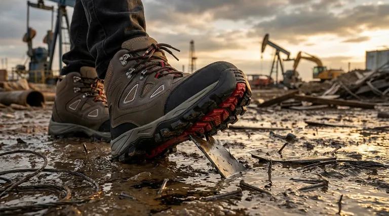 Pourquoi les semelles anti-perforation sont-elles nécessaires pour les chaussures de sécurité des champs pétrolifères ? Prévenir les blessures graves aux pieds au travail
