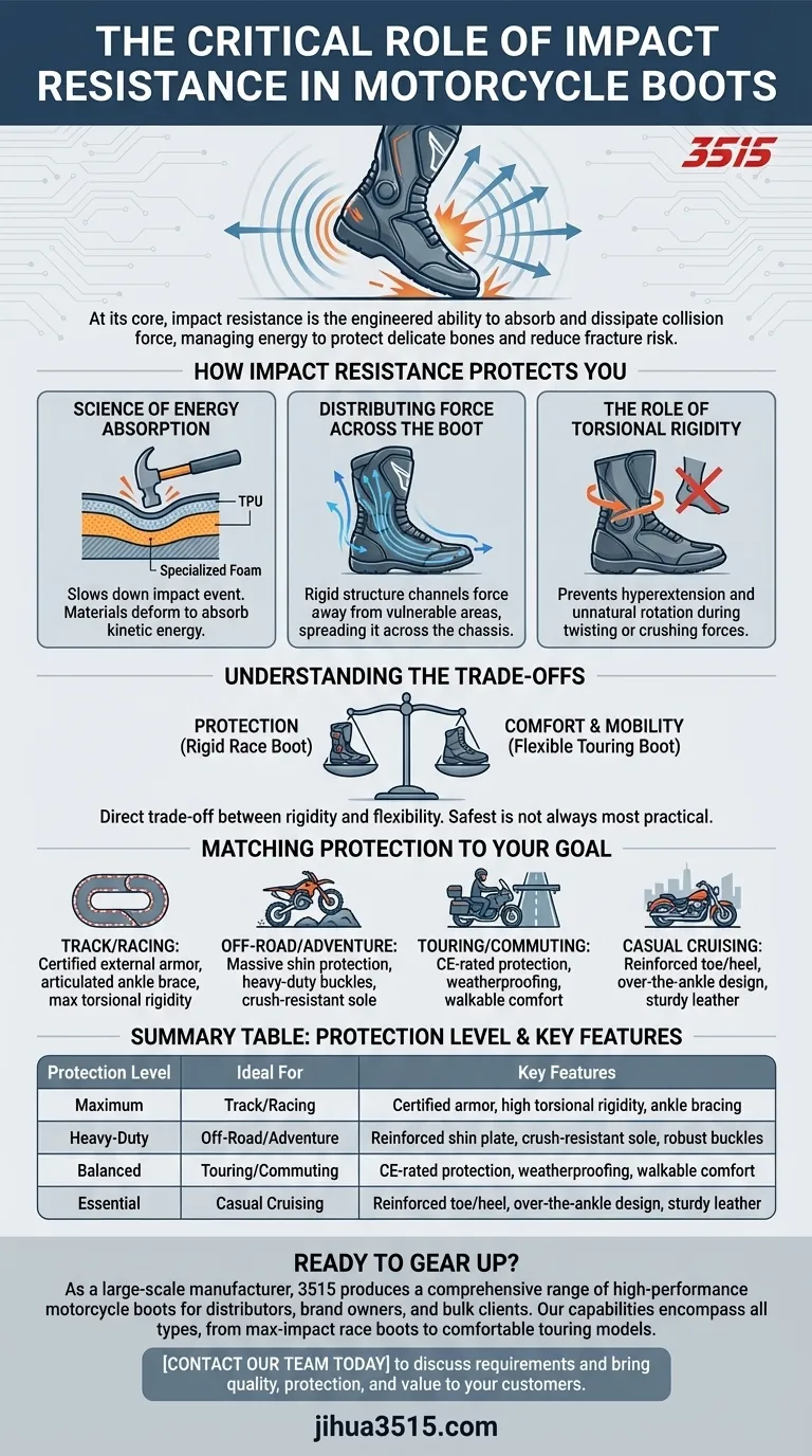 Quel rôle la résistance aux chocs joue-t-elle dans les bottes de moto ? Votre guide ultime pour la prévention des blessures Guide Visuel