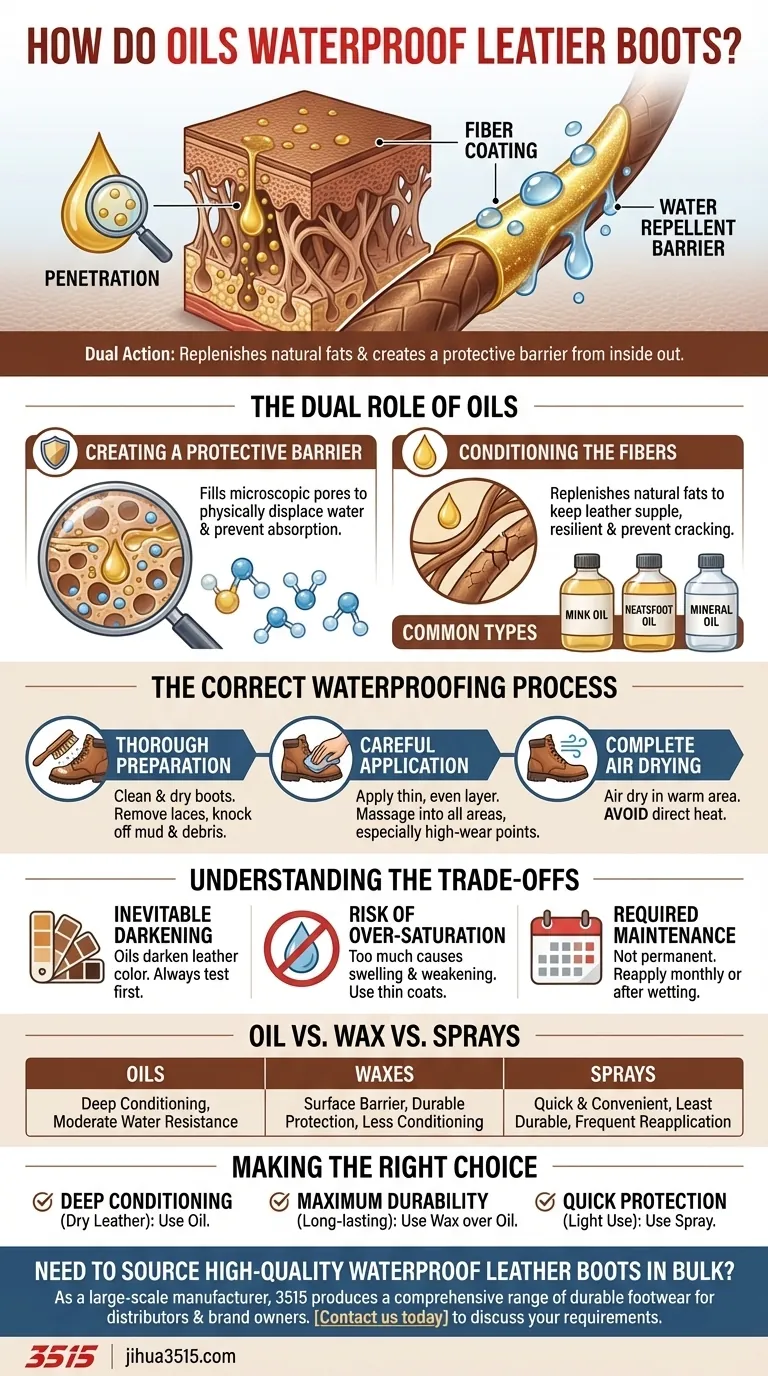 オイルは革のブーツの防水にどのように役立ちますか？ディープコンディショニング＆保護 ビジュアルガイド