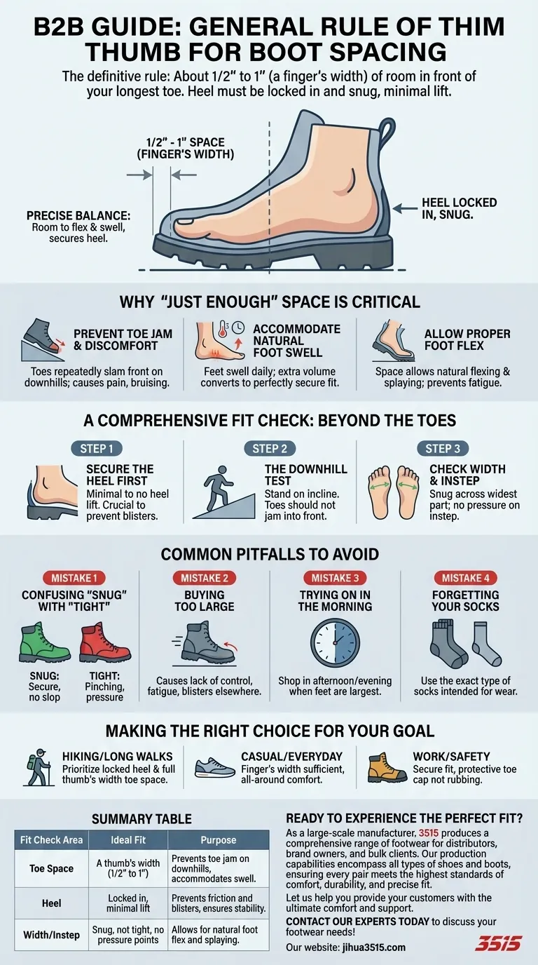 Quelle est la règle générale pour l'espace à prévoir dans une botte ? Obtenez un confort et un soutien parfaits Guide Visuel