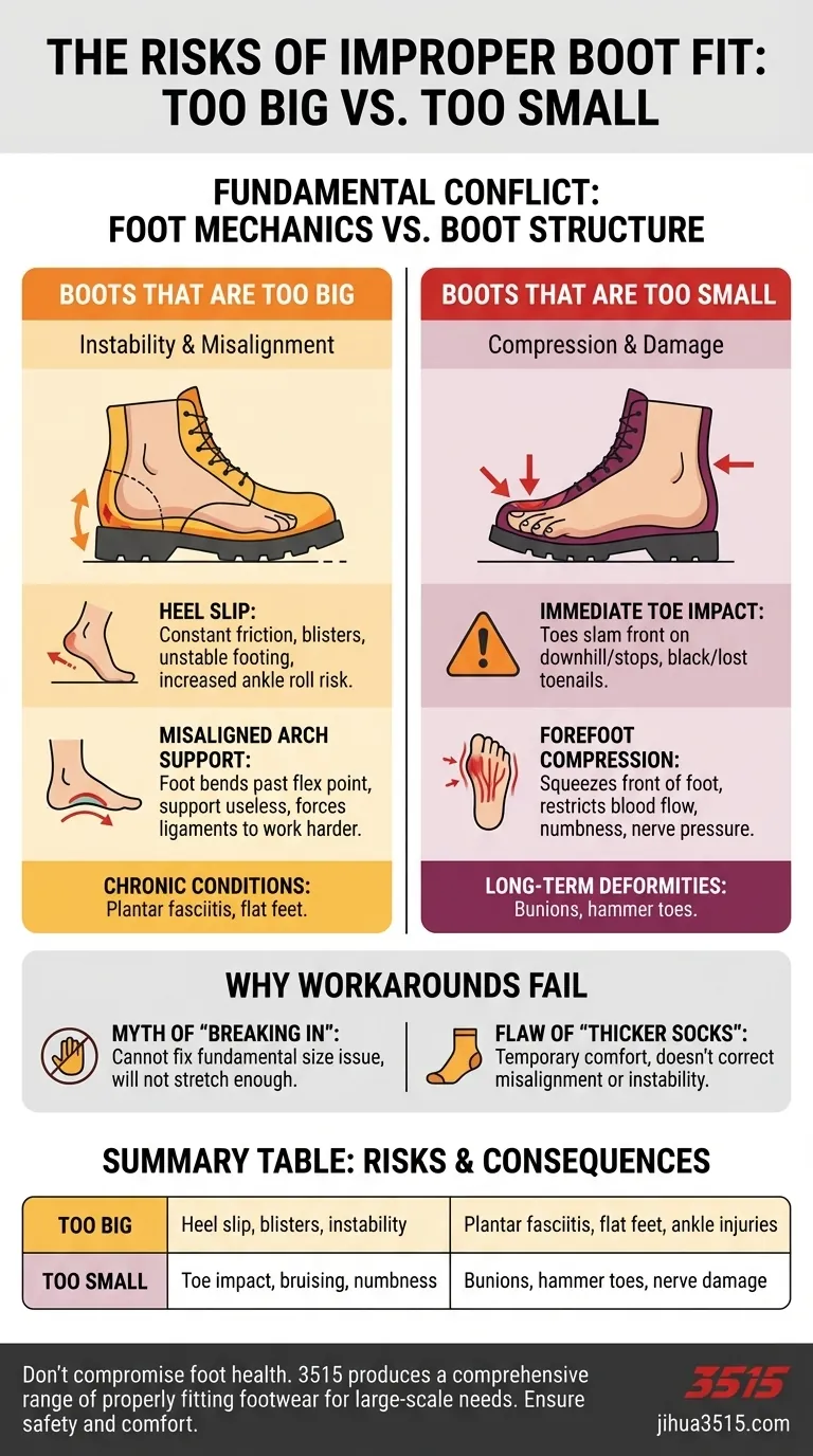 ¿Cuáles son los riesgos de usar botas demasiado grandes o demasiado pequeñas? Proteja sus pies de lesiones y deformidades Guía Visual