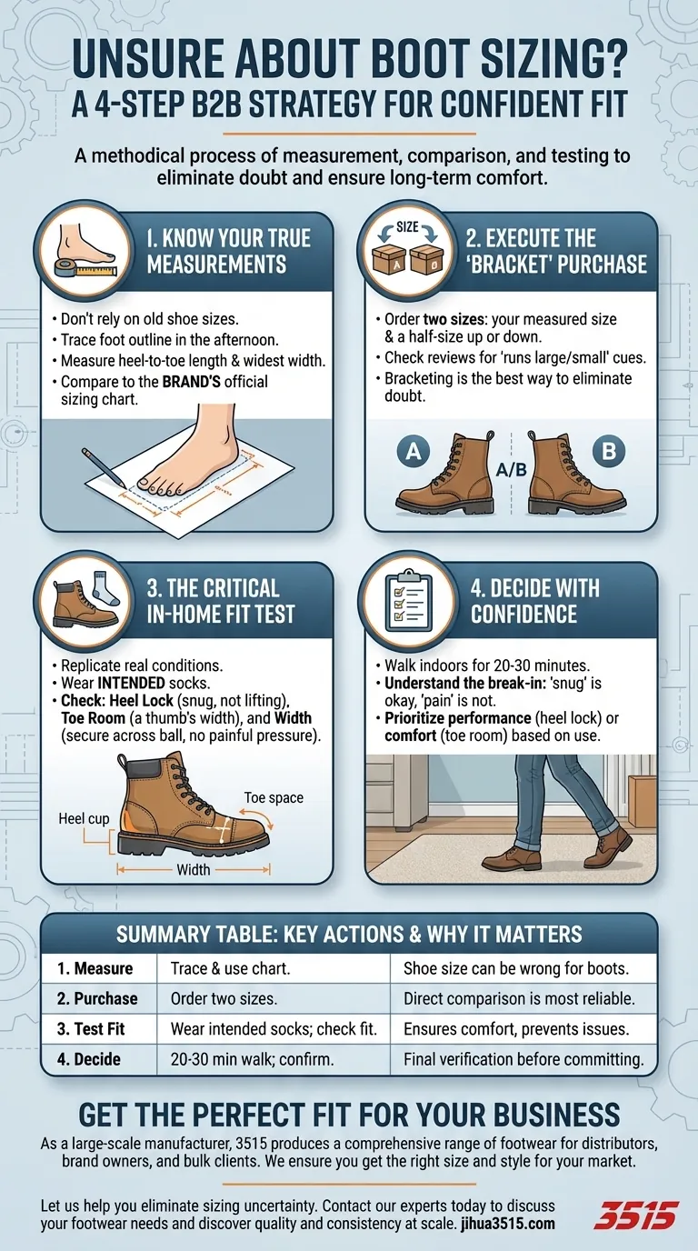 ¿Qué debes hacer si no estás seguro de la talla de tus botas? Una guía para el ajuste perfecto Guía Visual