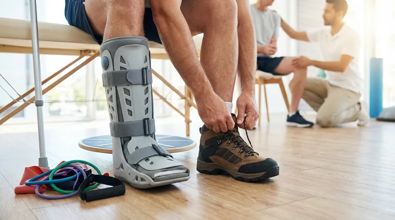 Qu'est-ce qui marque la phase finale de rétablissement avec une botte de marche ? Transition en toute sécurité vers un mouvement normal