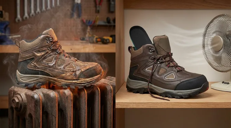 作業用ブーツを乾燥させる際に極端な熱を避けるべき理由とは? 投資と安全を守る