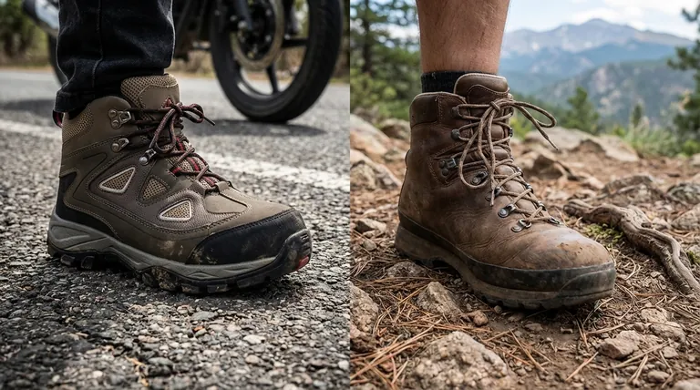Comment les bottes de moto gèrent-elles les impacts et l'abrasion par rapport aux chaussures de randonnée ? Explication des différences critiques en matière de sécurité