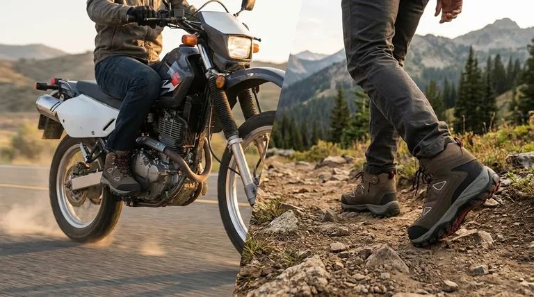 Каковы компромиссы между мотоциклетными ботинками и походными ботинками? Руководство по безопасности для мотоциклистов