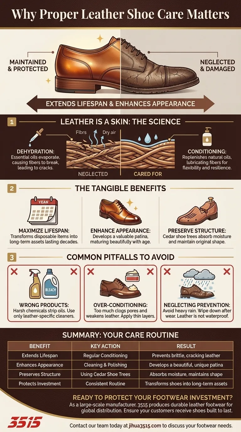 Pourquoi un entretien approprié est-il important pour les chaussures en cuir ? Prolongez leur durée de vie et préservez votre investissement Guide Visuel