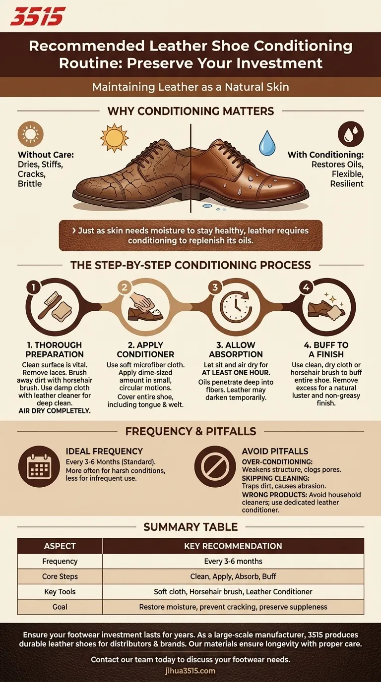 Quelle est la routine recommandée pour l'entretien des chaussures en cuir ? Un guide étape par étape pour la longévité Guide Visuel