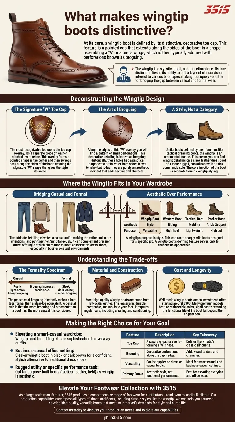 Qu'est-ce qui rend les bottes à bout golf distinctives ? Le style classique pour un style polyvalent Guide Visuel