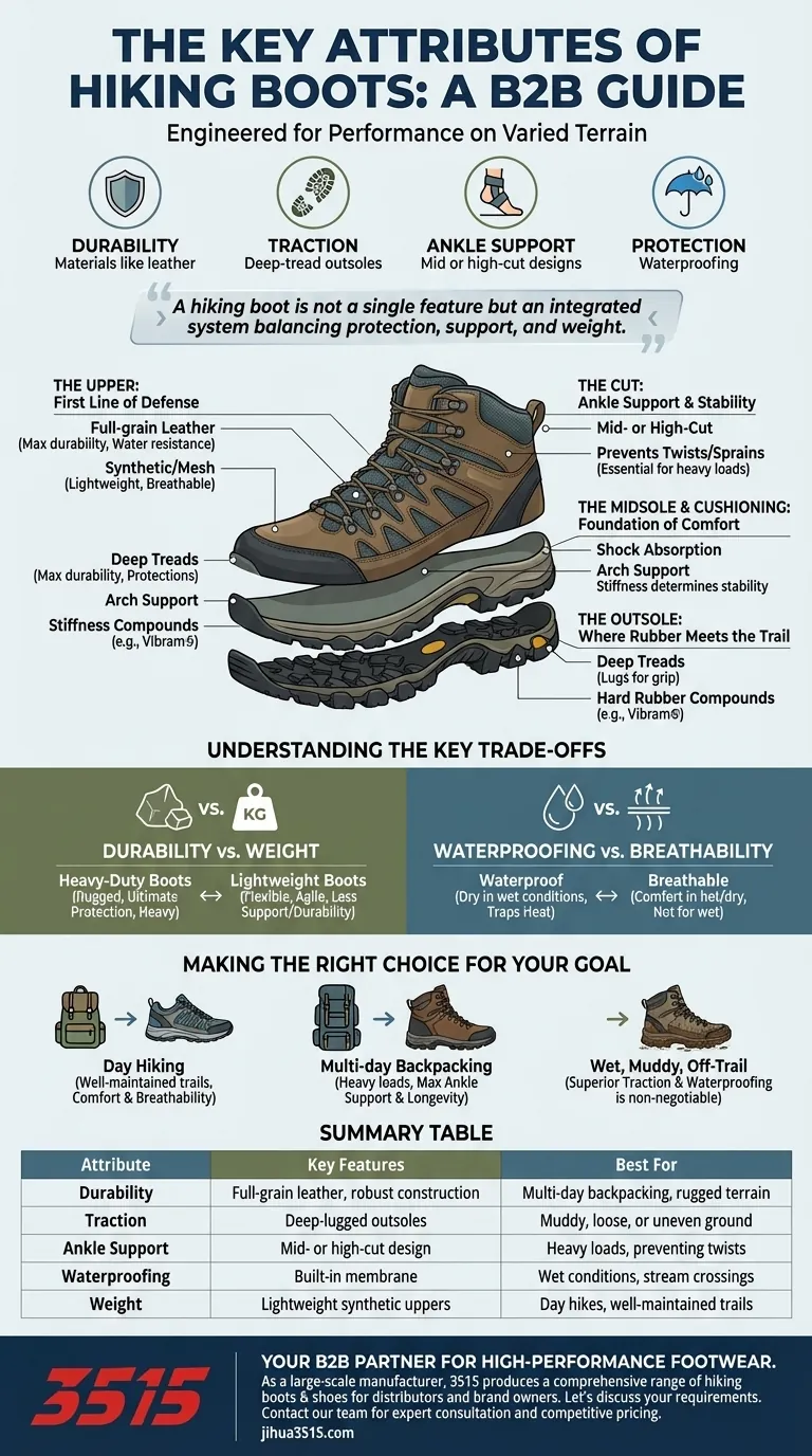 Quels sont les attributs clés des chaussures de randonnée ? Trouvez la chaussure parfaite pour votre sentier Guide Visuel