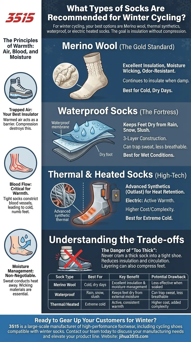 Welche Arten von Socken werden für das Radfahren im Winter empfohlen? Bleiben Sie bei jeder Fahrt warm und trocken Visuelle Anleitung