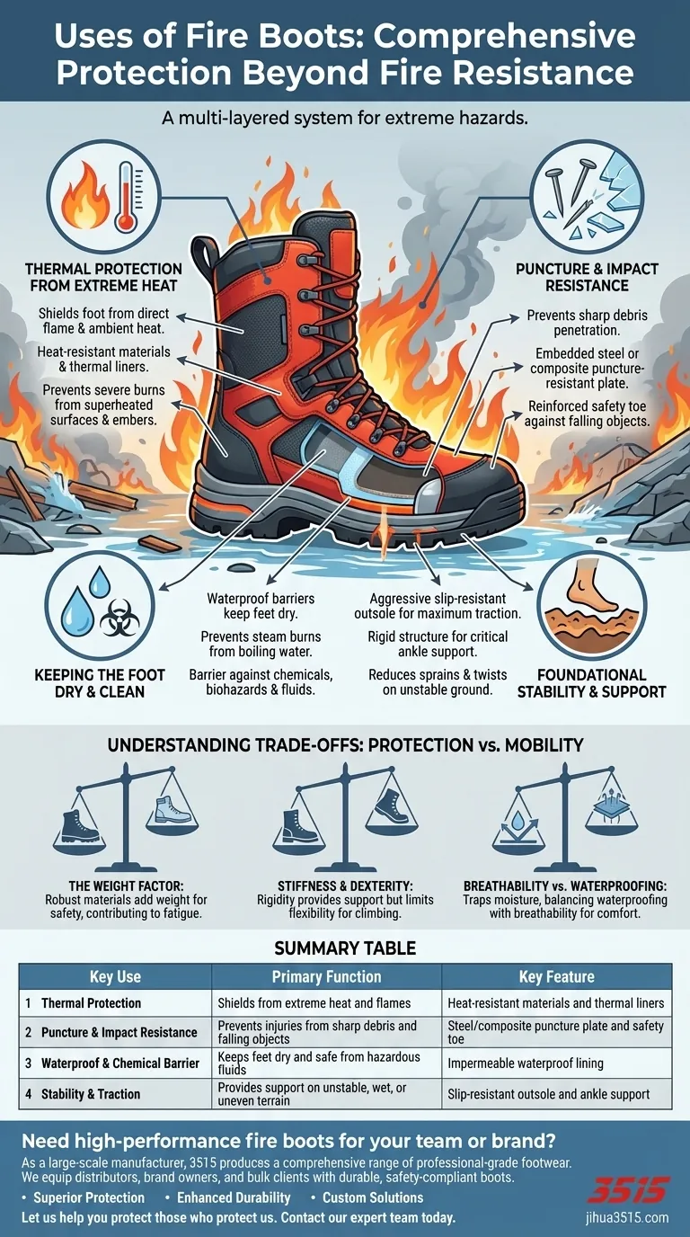 Quelles sont les utilisations des bottes de pompier ? Le guide ultime de la protection des pieds pour les pompiers Guide Visuel