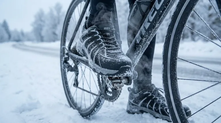 ¿Cómo afecta la conducción al calor de los pies al andar en bicicleta en invierno? Detén la fuga de calor