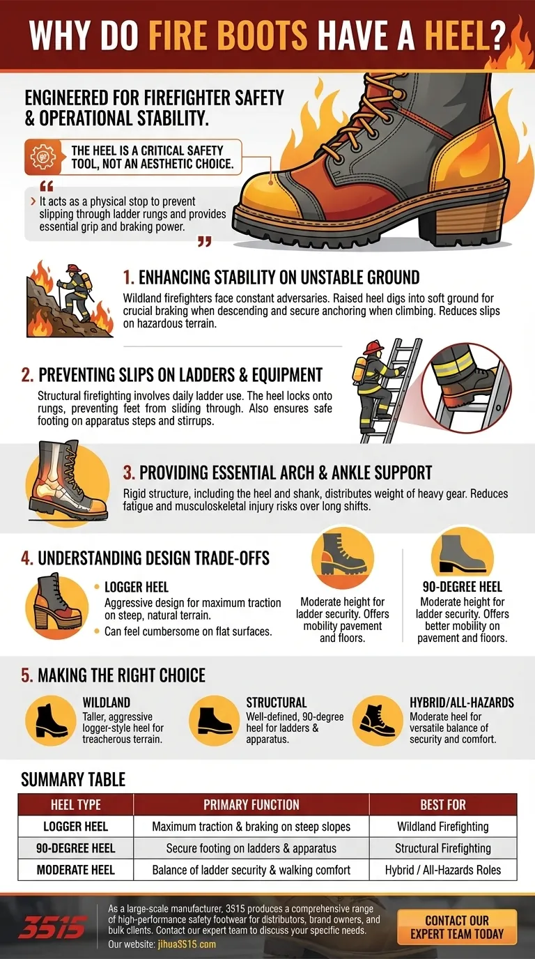 Pourquoi les bottes de pompier ont-elles un talon ? La caractéristique de sécurité essentielle pour les pompiers Guide Visuel