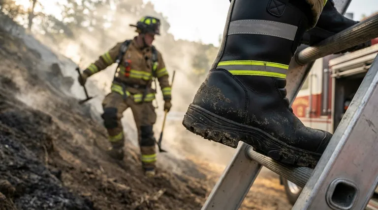 Pourquoi les bottes de pompier ont-elles un talon ? La caractéristique de sécurité essentielle pour les pompiers