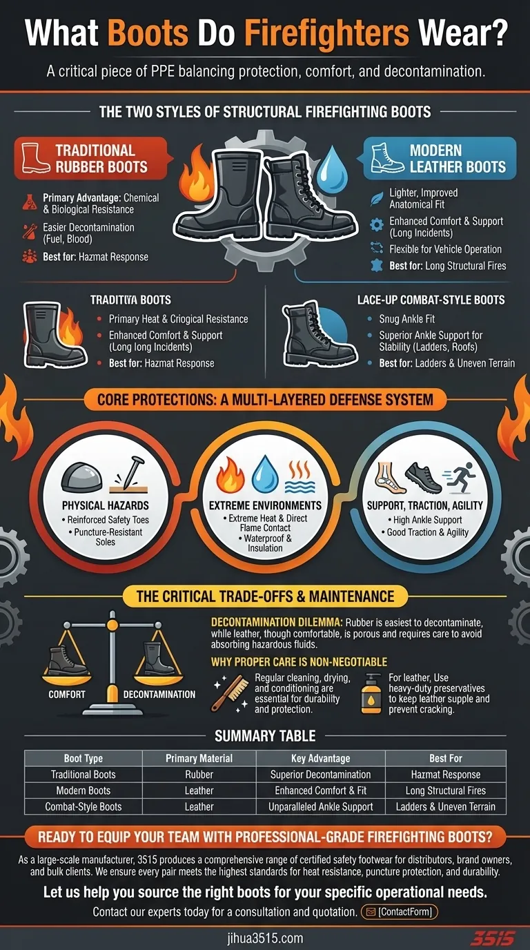소방관들은 어떤 부츠를 신나요? 최대한의 안전과 성능을 위한 올바른 장비 선택 시각적 가이드
