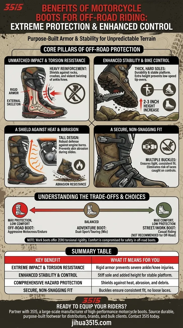 Quels sont les avantages des bottes de moto pour la conduite tout-terrain ? Protection et contrôle inégalés du vélo Guide Visuel