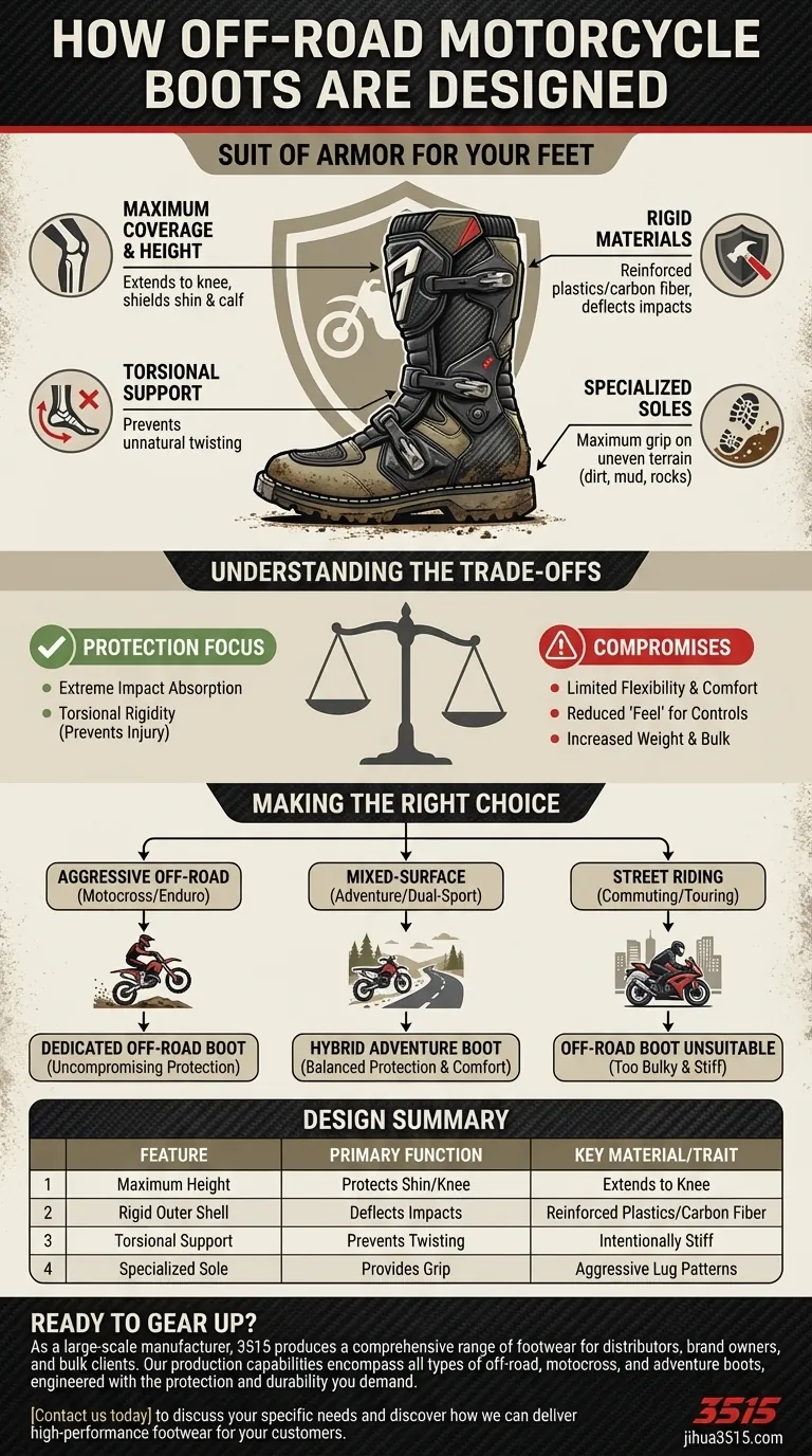 Comment sont conçus les bottes de moto tout-terrain ? Démontage de l'armure pour votre conduite Guide Visuel