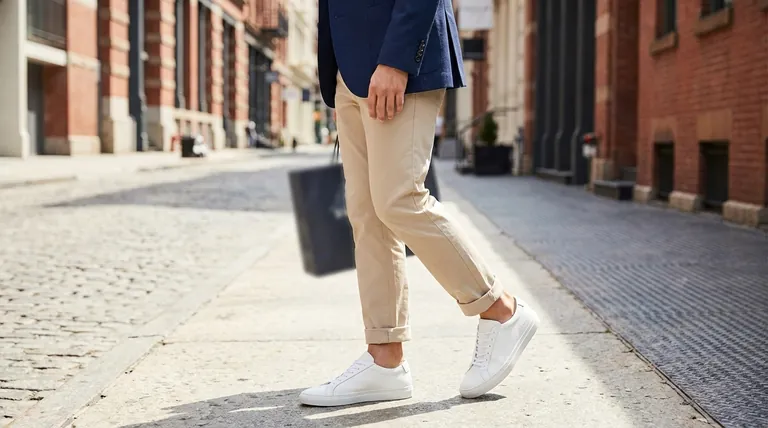 Comment les baskets blanches rehaussent-elles une tenue ? Maîtrisez le style polyvalent avec une base épurée