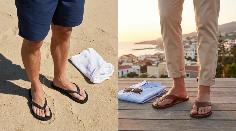 Comment assortir les tongs pour différents looks ? Maîtriser les looks décontractés et smart-casual