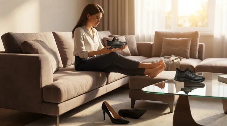 Quels sont quelques conseils pour réduire la douleur aux pieds causée par les talons hauts ? Portez-les confortablement et protégez vos pieds