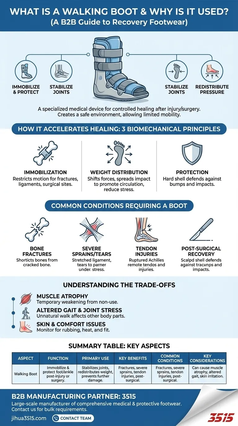 Qu'est-ce qu'une botte de marche et pourquoi est-elle utilisée ? Un guide des chaussures médicales pour la récupération des blessures Guide Visuel