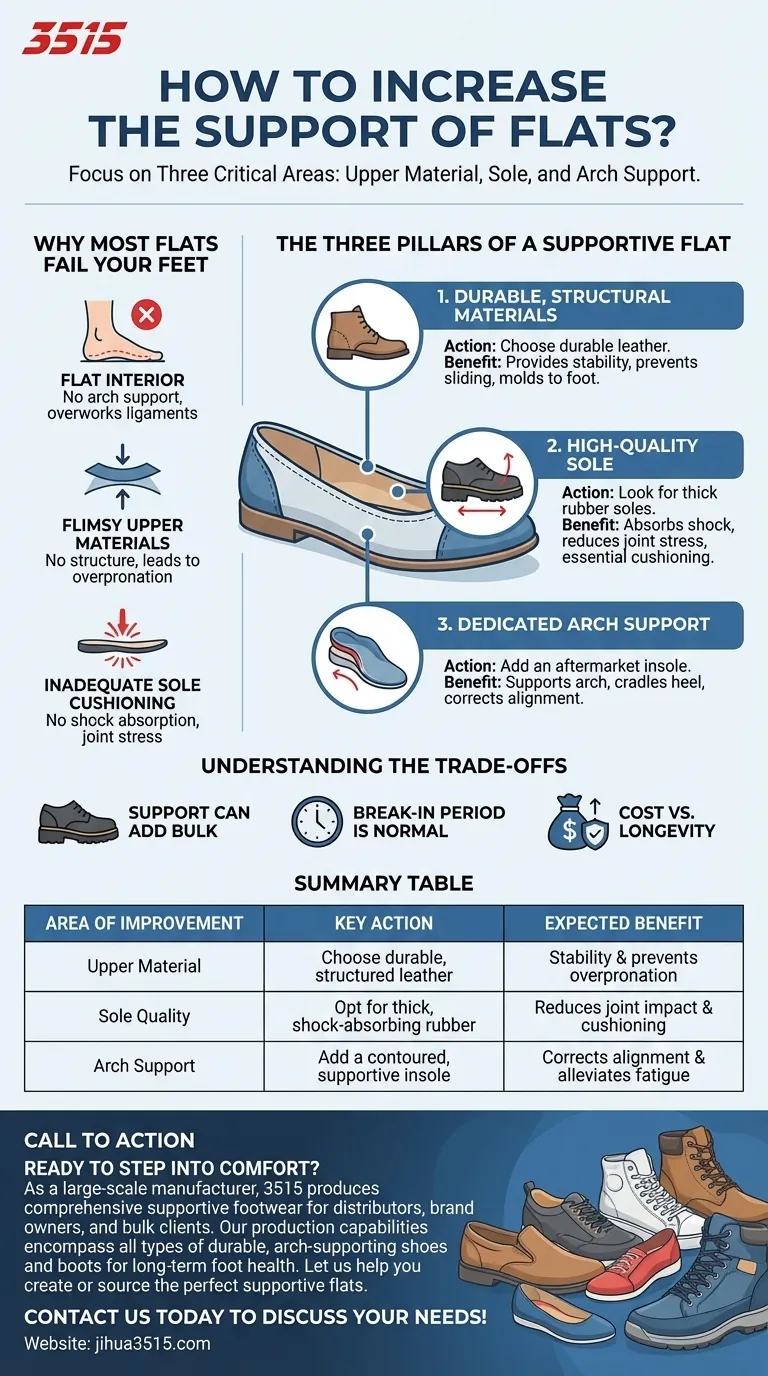 Comment augmenter le soutien des chaussures plates ? 3 étapes clés pour des chaussures confortables Guide Visuel